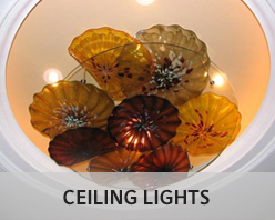 Unique, handcrafted ceiling lights