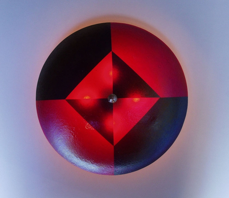 Picture of Flush Mounted Ceiling Light | Red Harlequin