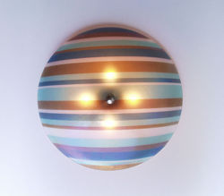 Picture of Flush Mounted Ceiling Light | Blue Tan Italian