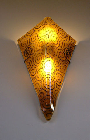 Wall Sconce | Amber Spiral