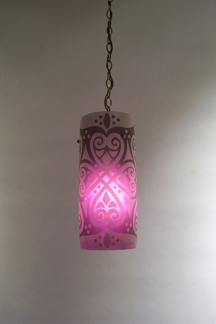 Picture of Pendant Light | Ruby Brocade