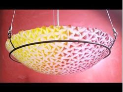 Picture of Yellow to Red Spiky Pendant Light