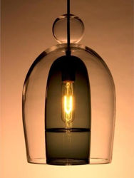 Picture of Pendant Light | Miro Veiled | Tall Shade with Ball