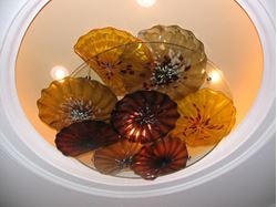 Picture of Blown Glass Ceiling Light Sculpture II