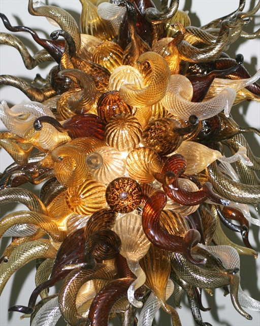 Picture of Blown Glass Chandelier | Crescent