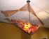 Picture of Blown Glass Chandelier | Crackled Ballast