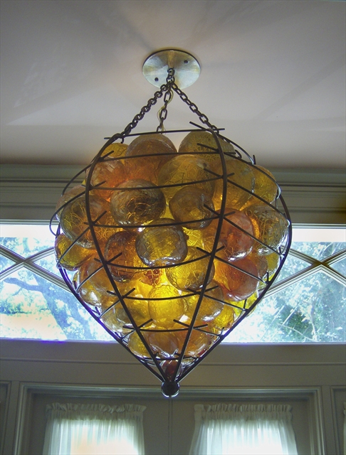 Picture of Blown Glass Chandelier | Petite Satsuma