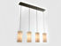 Picture of Linear Pendant Chandelier | Textured Glass | 4 pc
