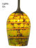 Picture of Blown Glass Pendant Light | Canale 4 | Fiesta Green