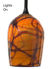 Picture of Blown Glass Pendant Light | Canale 8 | Satsuma Orange