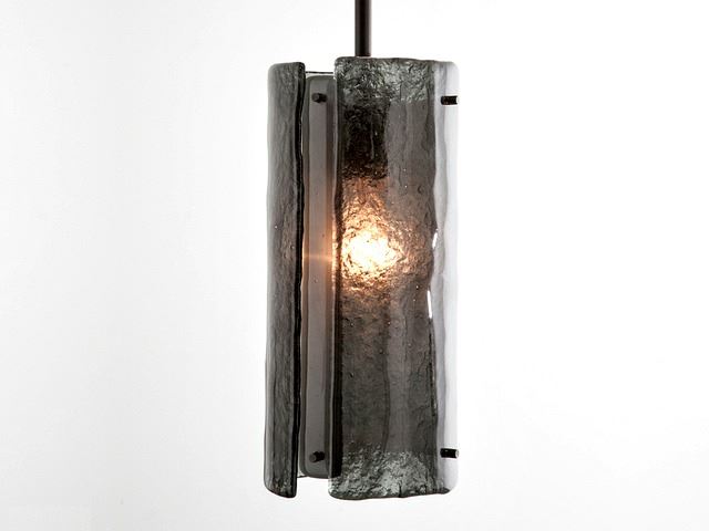 Picture of Pendant Light | Textured Glass | 12"