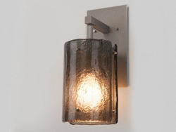 Wall Sconce | Textured Glass | 14"