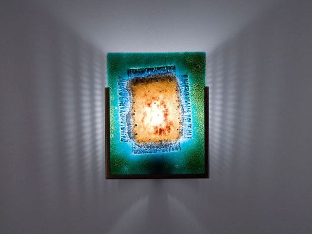 Picture of Wall Sconce | Green Mesh