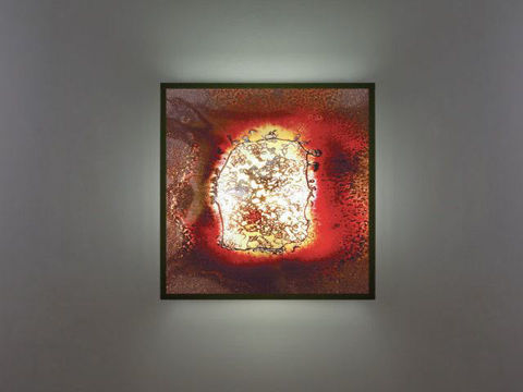 Wall Sconce | Big Fuzzy Glass Fluorescent