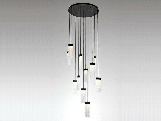 Picture of Parallel Collection Round Waterfall Pendant Chandelier 8 or 11 pc