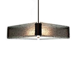 Picture of Textured Glass Square Chandelier