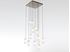 Picture of Textured Glass Square Multi-Port Pendant Chandelier 12 pc