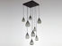 Picture of Dining Room Chandelier | Hedra | Square Waterfall