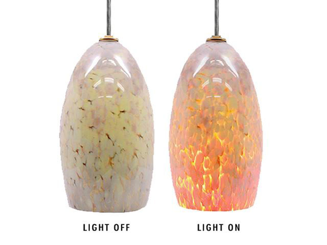 Picture of Blown Glass Pendant Light | Moonstone