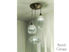 Picture of Blown Glass Pendant Light | Saucer | Crystal