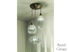 Picture of Blown Glass Pendant Light | Column | Crystal