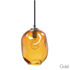 Picture of Blown Glass Pendant Light | Petra | Gold