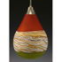 Blown Glass Pendant Light - Tangerine & Lime Strata by Gartner Blade Art Glass