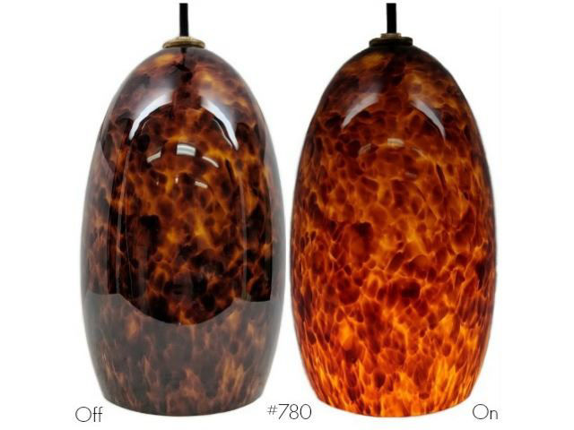 Picture of Blown Glass Pendant Light | Campfire