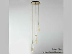 Picture of Rock Crystal Round Multi-Port Pendant Chandelier 3 pc