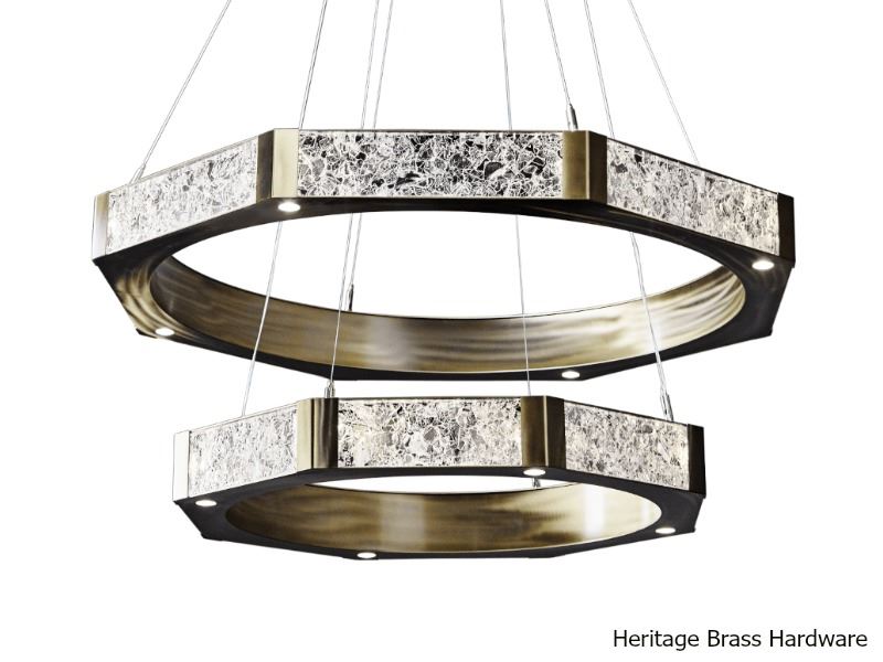 Picture of Ring Chandelier | Glacier | Two Tier | 48"