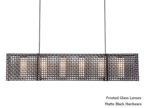 Linear Chandelier | Tweed Mesh | 73"