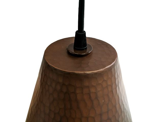 Picture of SoLuna Copper Pendant Light | Cone | Café Natural