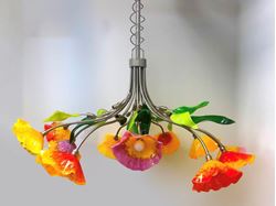 Picture of Blown Glass Chandelier - Pergola