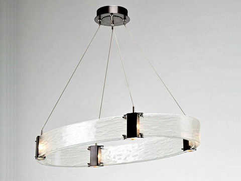 Parallel Collection Oval Chandelier - SALE