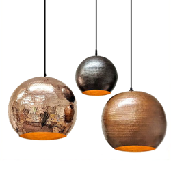 SoLuna Copper Lights | 3 Globe Pendant Chandelier | Multi 1