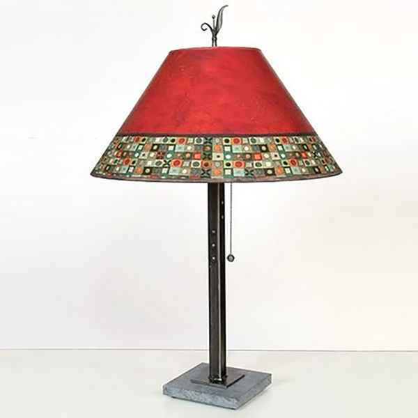 Janna Ugone Table Lamp | Red Mosaic