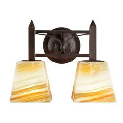 Wall Sconce | Onyx | Wall Mission Forge Vanity ll