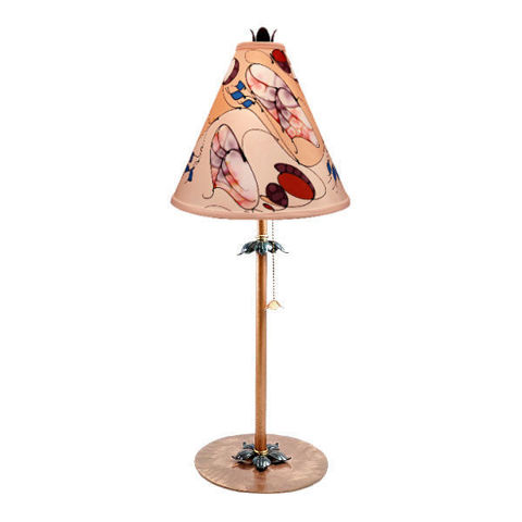Table Lamp | Botanical  | Cream and Peach