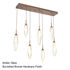 Picture of Linear Pendant Chandelier | Rock Crystal | 7 pc