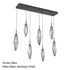 Picture of Linear Pendant Chandelier | Rock Crystal | 7 pc